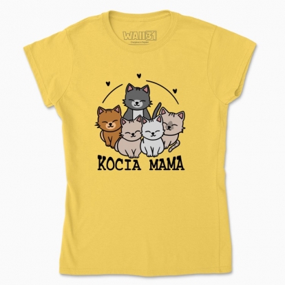 Women's t-shirt "Cat mom"